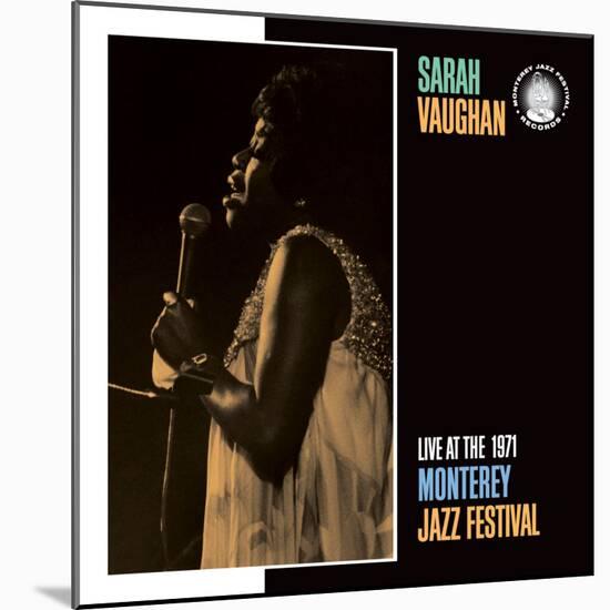 Sarah Vaughan, Live at the 1971 Monterey Jazz Fest-null-Mounted Art Print