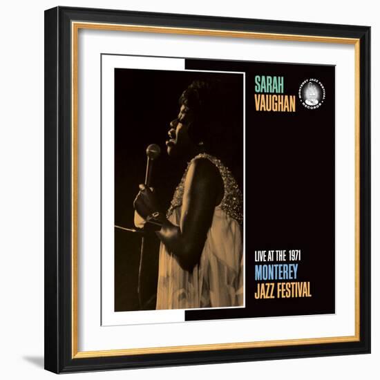 Sarah Vaughan, Live at the 1971 Monterey Jazz Fest-null-Framed Art Print