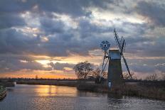 Sunset at Turf Fen Mill at How Hill Ludham on the The River Ant, Broadland, Norfolk-Sarah Weston-Photographic Print