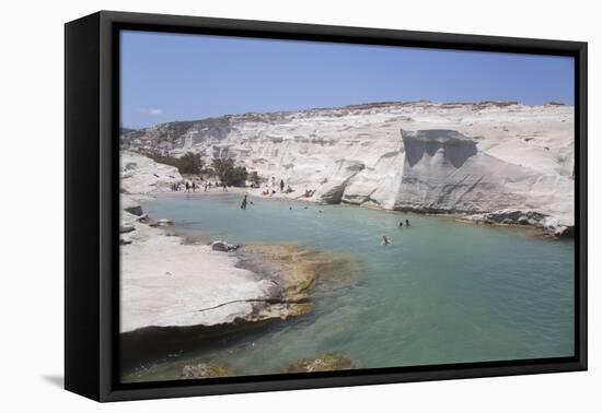 Sarakiniko Beach, Milos Island, Cyclades Group, Greek Islands, Greece-Richard Maschmeyer-Framed Premier Image Canvas