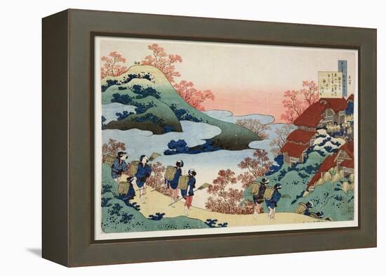 Saramaru Dayu, from the Series '100 Poems by 100 Poets Explained by a Nurse', C.1835-Katsushika Hokusai-Framed Premier Image Canvas