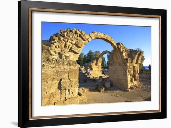 Saranda Kolones, Kato Paphos Archaeological Park, UNESCO World Heritage Site, Paphos, Cyprus-Neil Farrin-Framed Photographic Print
