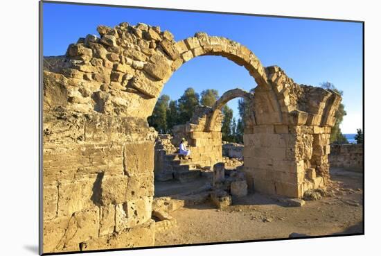 Saranda Kolones, Kato Paphos Archaeological Park, UNESCO World Heritage Site, Paphos, Cyprus-Neil Farrin-Mounted Photographic Print