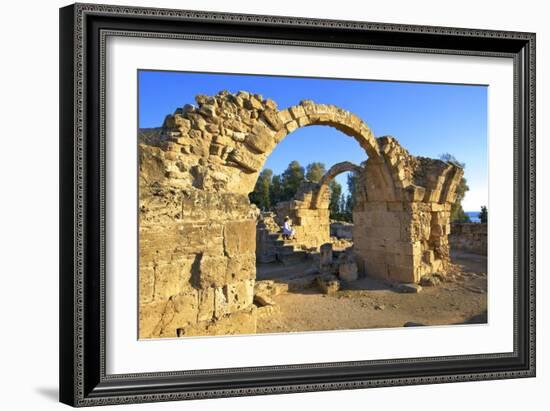 Saranda Kolones, Kato Paphos Archaeological Park, UNESCO World Heritage Site, Paphos, Cyprus-Neil Farrin-Framed Photographic Print