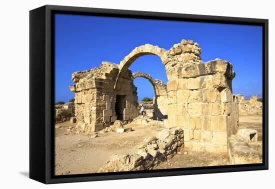 Saranda Kolones, Kato Paphos Archaeological Park, UNESCO World Heritage Site, Paphos, Cyprus-Neil Farrin-Framed Premier Image Canvas