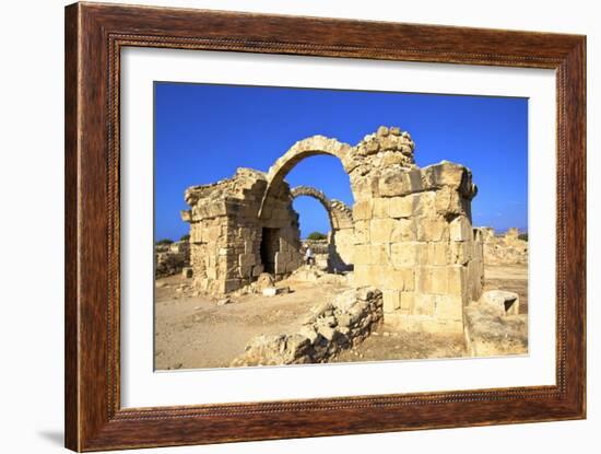 Saranda Kolones, Kato Paphos Archaeological Park, UNESCO World Heritage Site, Paphos, Cyprus-Neil Farrin-Framed Photographic Print