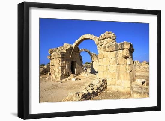 Saranda Kolones, Kato Paphos Archaeological Park, UNESCO World Heritage Site, Paphos, Cyprus-Neil Farrin-Framed Photographic Print