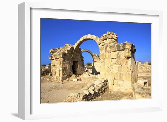 Saranda Kolones, Kato Paphos Archaeological Park, UNESCO World Heritage Site, Paphos, Cyprus-Neil Farrin-Framed Photographic Print