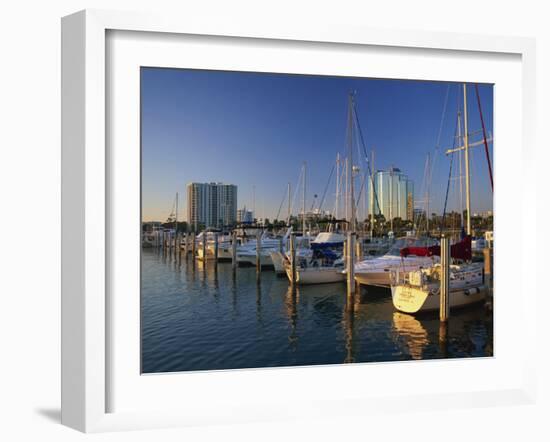 Sarasota Marina in the Evening, Florida, United States of America, North America-Tomlinson Ruth-Framed Photographic Print