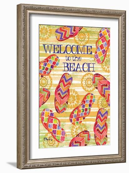 Sarasota Sandals Welcome-Paul Brent-Framed Art Print