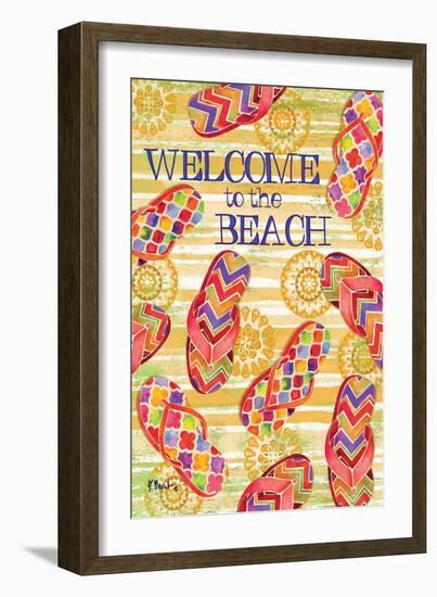 Sarasota Sandals Welcome-Paul Brent-Framed Art Print