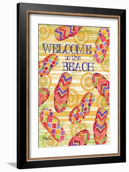 Sarasota Sandals Welcome-Paul Brent-Framed Art Print