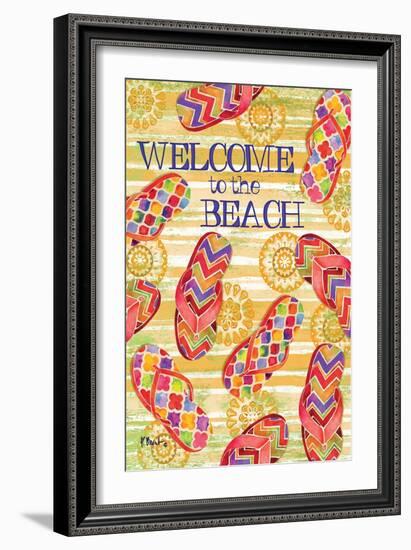 Sarasota Sandals Welcome-Paul Brent-Framed Art Print