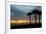 Sarasota, Sunset on the Crescent Beach, Siesta Key, Florida, USA-Bernard Friel-Framed Photographic Print