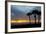Sarasota, Sunset on the Crescent Beach, Siesta Key, Florida, USA-Bernard Friel-Framed Photographic Print