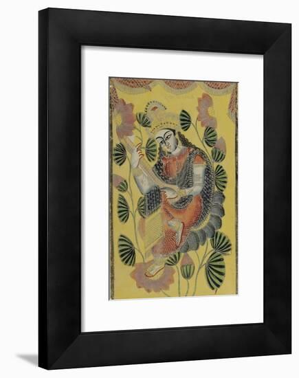 Saraswati, Calcutta, c.1870-null-Framed Giclee Print