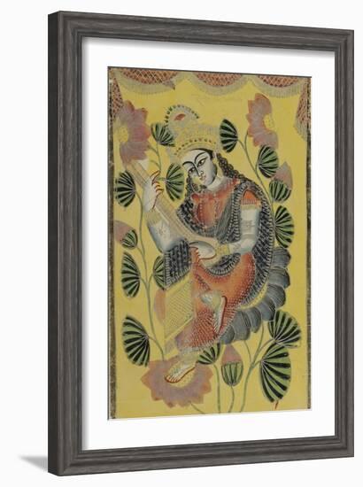 Saraswati, Calcutta, c.1870--Framed Giclee Print