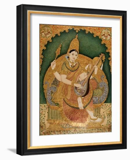 Saraswati-Chitragara Krishnappa-Framed Premium Giclee Print