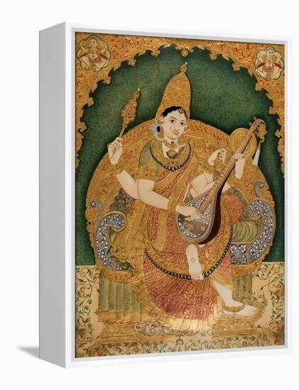 Saraswati-Chitragara Krishnappa-Framed Premier Image Canvas