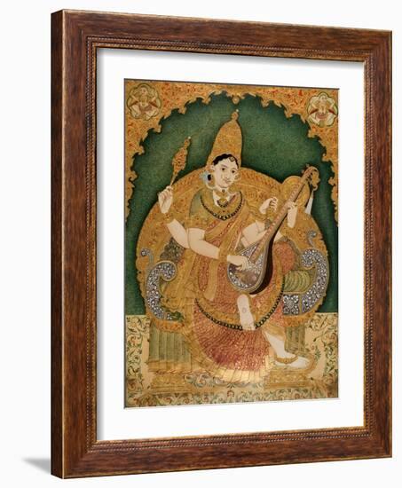 Saraswati-Chitragara Krishnappa-Framed Giclee Print