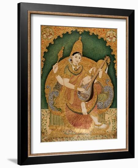 Saraswati-Chitragara Krishnappa-Framed Giclee Print