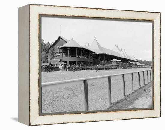 Saratoga Springs, N.Y., Grand Stand, Race Track, C.1900-10-null-Framed Premier Image Canvas