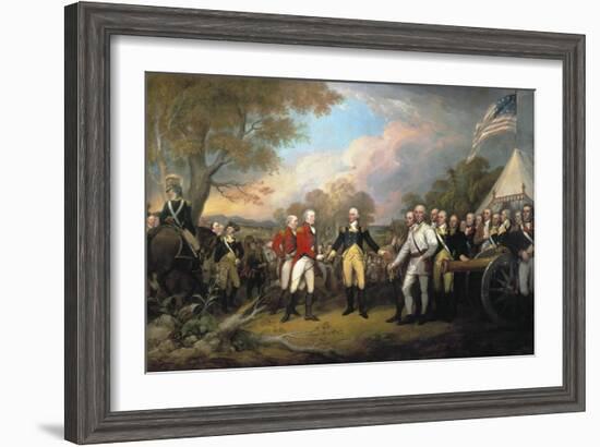 Saratoga: Surrender, 1777-John Trumbull-Framed Giclee Print