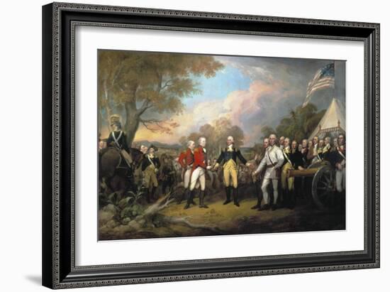 Saratoga: Surrender, 1777-John Trumbull-Framed Giclee Print