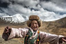 Smile, Tibet-Sarawut Intarob-Framed Premier Image Canvas