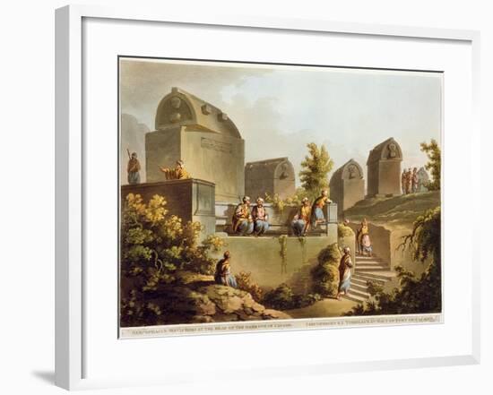 Sarcophagi and Sepulchres, at Harbour at Cacamo, Views in the Ottoman Empire, Published Bowyer-Luigi Mayer-Framed Giclee Print