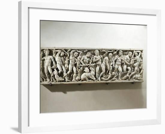 Sarcophagus of Labours of Hercules-null-Framed Giclee Print