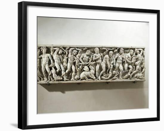 Sarcophagus of Labours of Hercules-null-Framed Giclee Print