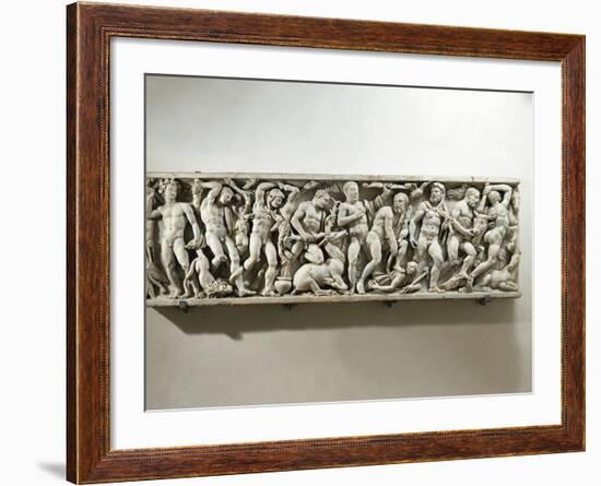 Sarcophagus of Labours of Hercules-null-Framed Giclee Print