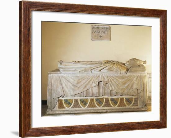 Sarcophagus of Pope Boniface VIII, 1296-Ca 1300-null-Framed Giclee Print