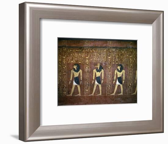 Sarcophagus of Tuthmosis IV, Ancient Egyptian, 18th dynasty, c1400-1390 BC-Werner Forman-Framed Giclee Print