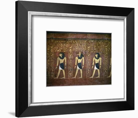 Sarcophagus of Tuthmosis IV, Ancient Egyptian, 18th dynasty, c1400-1390 BC-Werner Forman-Framed Giclee Print