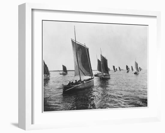 Sardine Boats of Concarneau (Photo)-French Photographer-Framed Giclee Print
