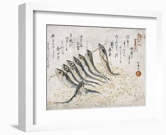 Sardines-Teisai Hokuba-Framed Giclee Print