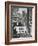 Sargent Shriver and Edward R. Dudley in Times Square with a Sign 'Peace Corps Square'-null-Framed Photo