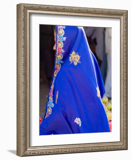 Sari Woman, New Delhi, India-Bill Bachmann-Framed Photographic Print