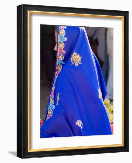 Sari Woman, New Delhi, India-Bill Bachmann-Framed Photographic Print