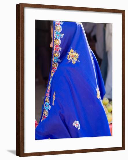 Sari Woman, New Delhi, India-Bill Bachmann-Framed Photographic Print