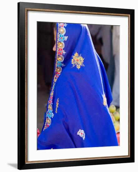 Sari Woman, New Delhi, India-Bill Bachmann-Framed Photographic Print