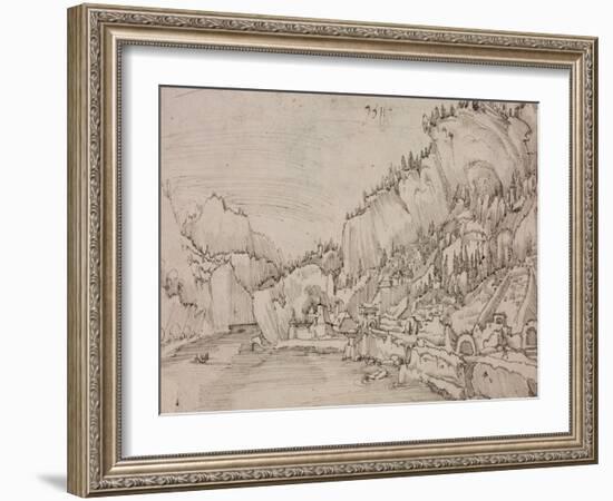 Sarmingstein on the Danube, 1511-Albrecht Altdorfer-Framed Giclee Print