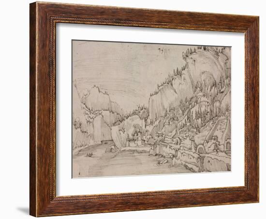 Sarmingstein on the Danube, 1511-Albrecht Altdorfer-Framed Giclee Print