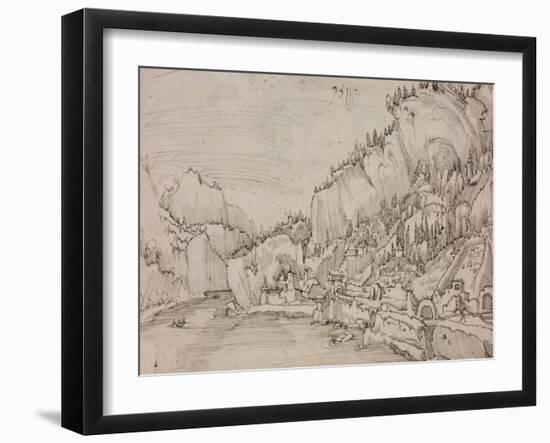 Sarmingstein on the Danube, 1511-Albrecht Altdorfer-Framed Giclee Print