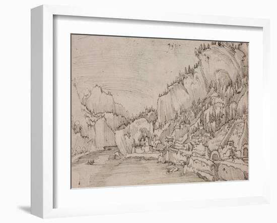 Sarmingstein on the Danube, 1511-Albrecht Altdorfer-Framed Giclee Print