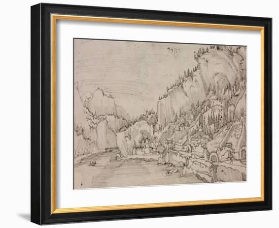 Sarmingstein on the Danube, 1511-Albrecht Altdorfer-Framed Giclee Print