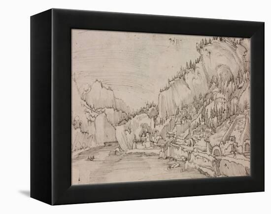 Sarmingstein on the Danube, 1511-Albrecht Altdorfer-Framed Premier Image Canvas