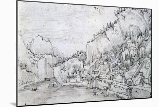 Sarmingstein on the Danube, 16th Century-Albrecht Altdorfer-Mounted Giclee Print